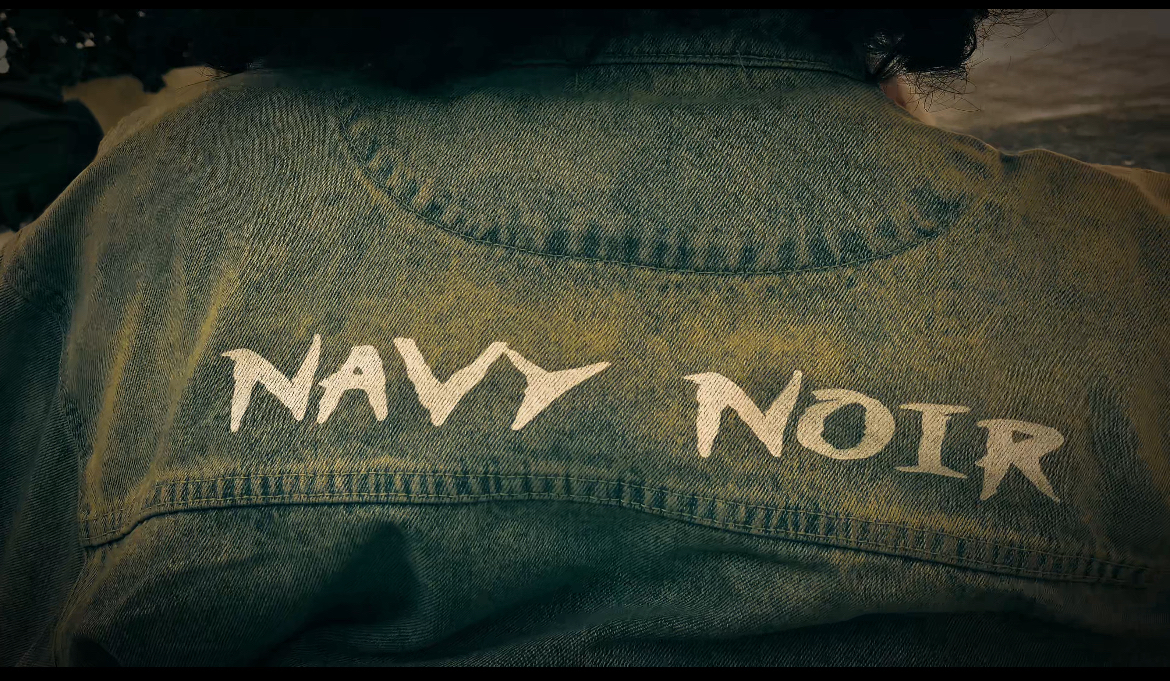 Navy noir simplicity in elegance
